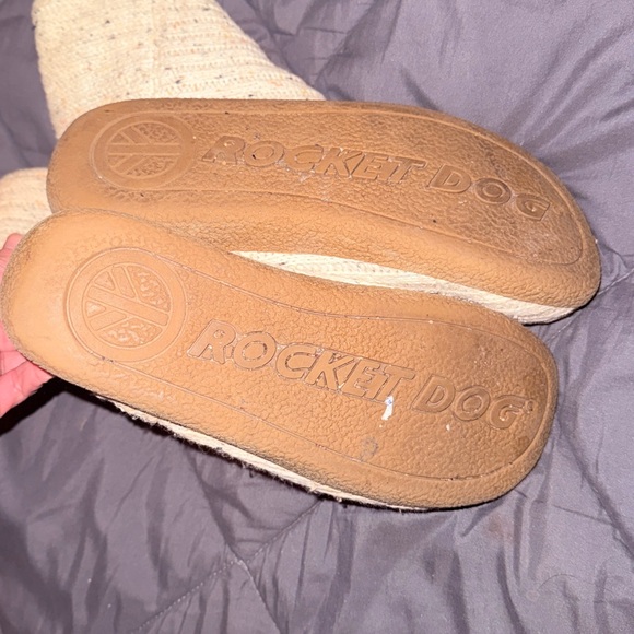 Rocket Dog Cream Knit Ankle Booties - Picture 3 of 4